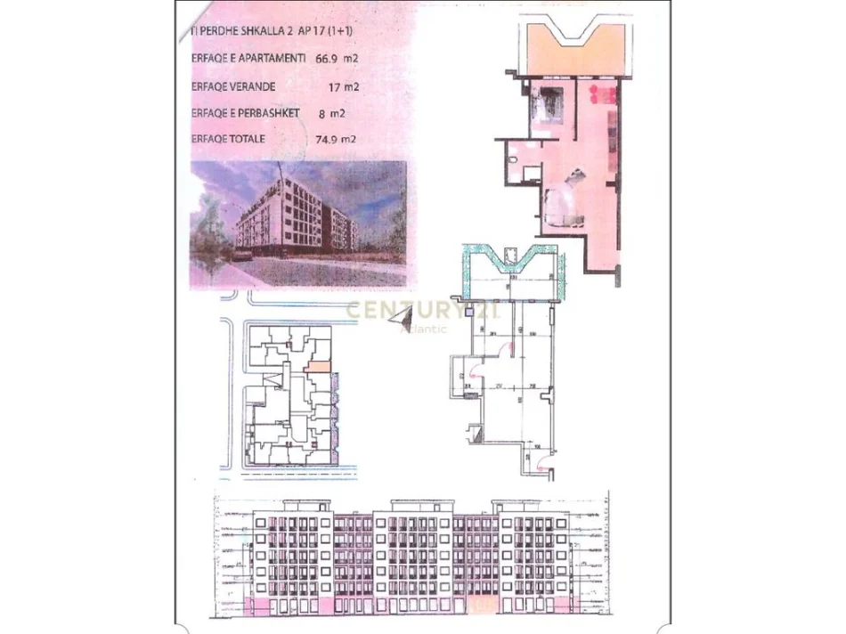 Durres, shitet apartament 1+1 Kati 0, 92 m² 75.000 € 