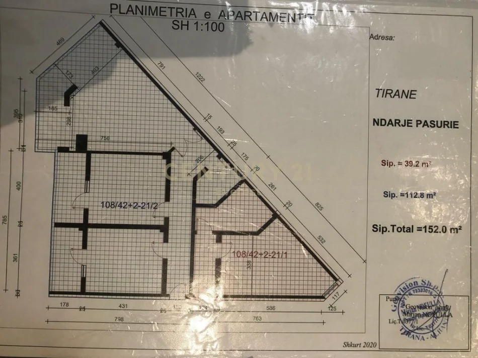 Tirane, shitet apartament 2+1+Ballkon Kati 6, 115 m² 196.000 € (kodra e diellit rrapo hekali)
