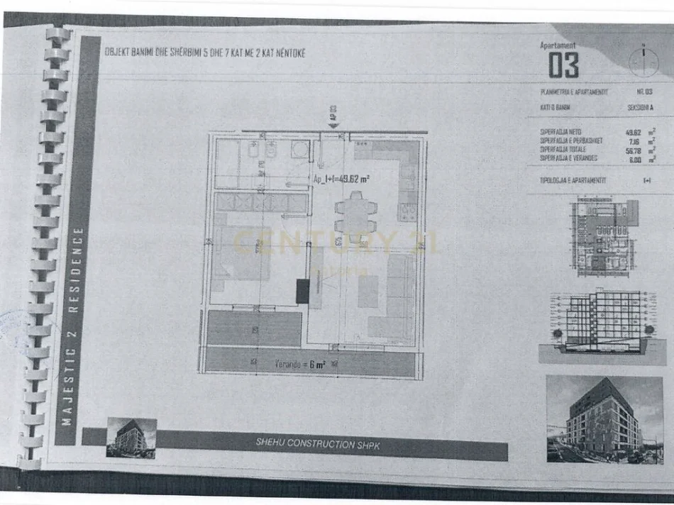 Tirane, shitet apartament 1+1 , 63 m² 59.780 € (Paskuqan)