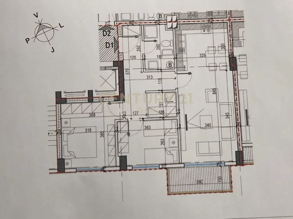 Tirane, shitet apartament 2+1 Kati 7, 97 m² 175.000 € (Kompleksi E88) Laprake