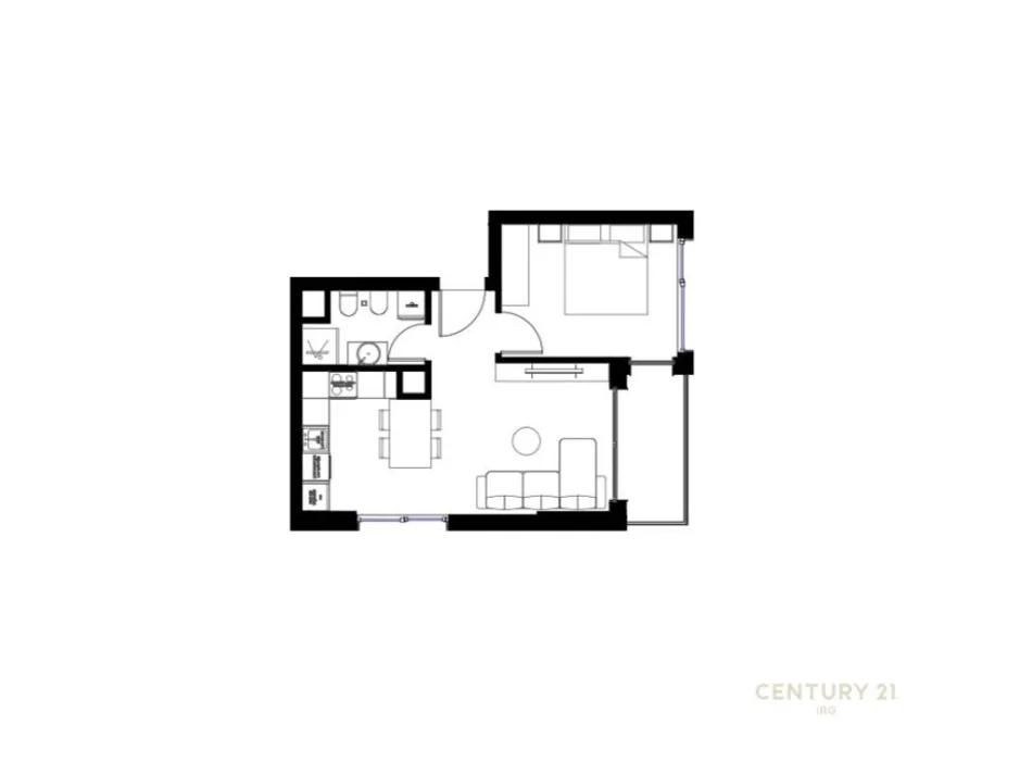 Tirane, shitet apartament 1+1 Kati 3, 62 m² 67.700 € (në Paskuqan)