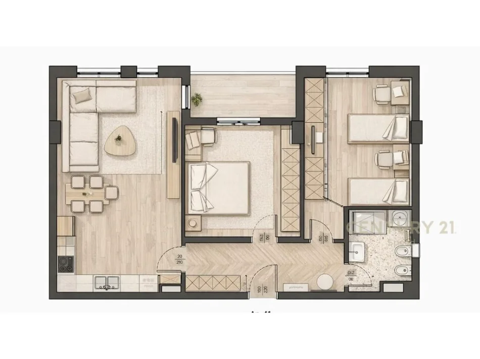 Tirane, shitet apartament , 1 m² 132.000 €