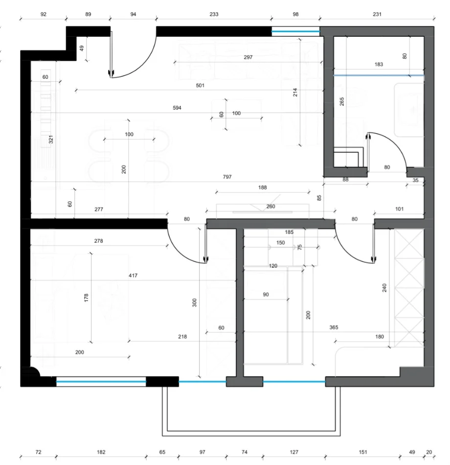 Tirane, shitet apartament 2+1 Kati 5, 74 m² 162.500 € (irfan tormini)