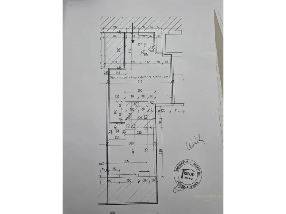 Tirane, shitet apartament 1+1 Kati 5, 61 m² 170.000 € 