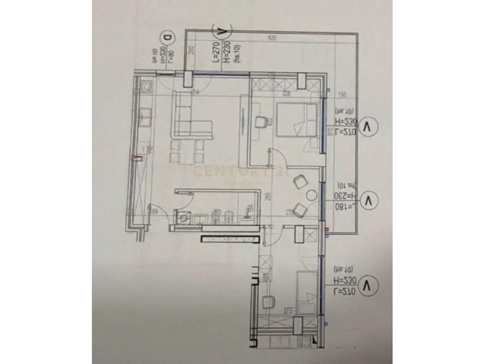 Tirane, shitet apartament 2+1 Kati 6, 132 m² 211.200 € (kodra e diellit 2)