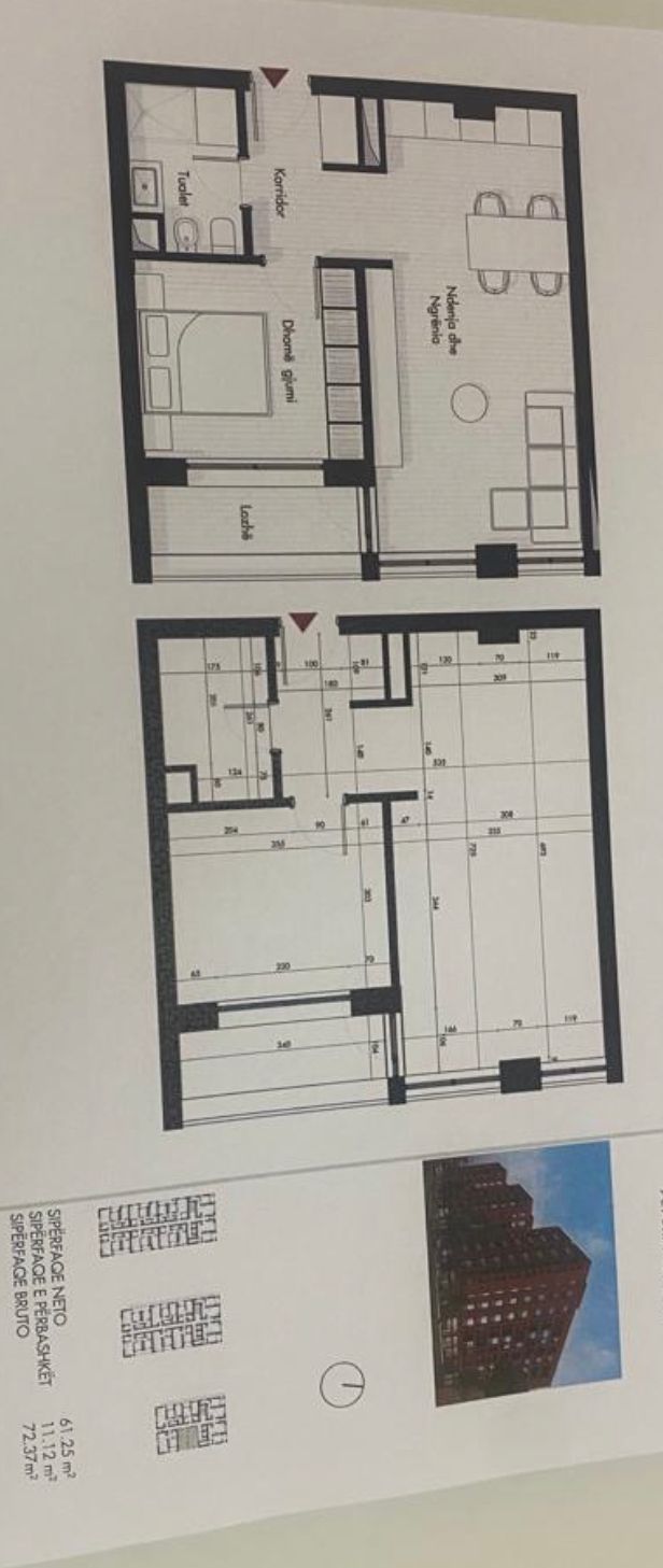 Tirane, shes apartament 1+1+BLK Kati 6, 72 m² 89.000 Euro (Ferit Xhajko)