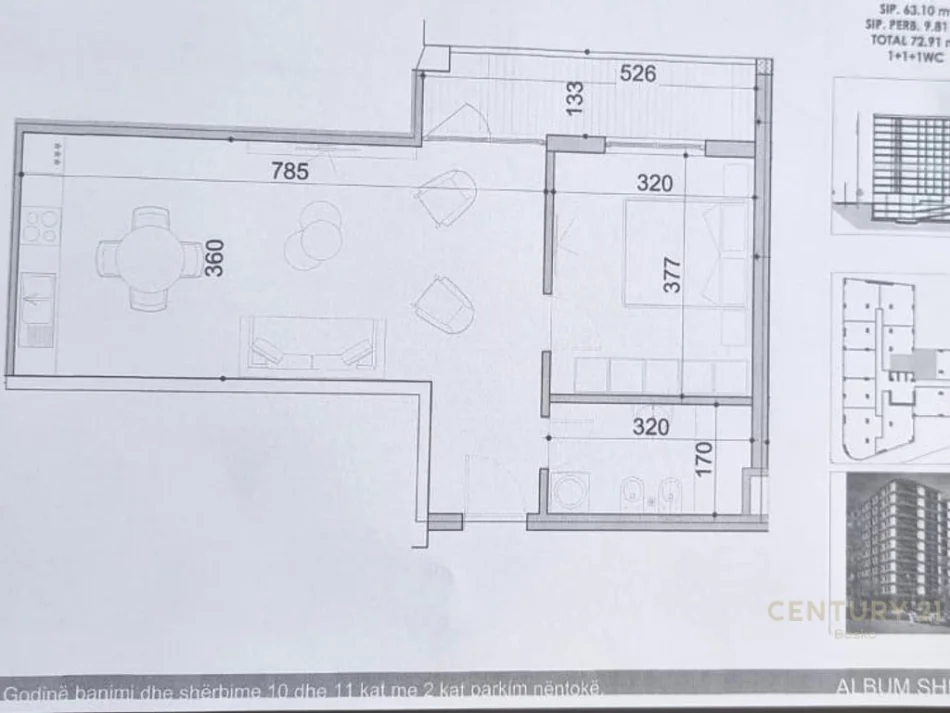 Tirane, shitet apartament 1+1 Kati 5, 73 m² 131.238 € (Don Bosco bosko141837)
