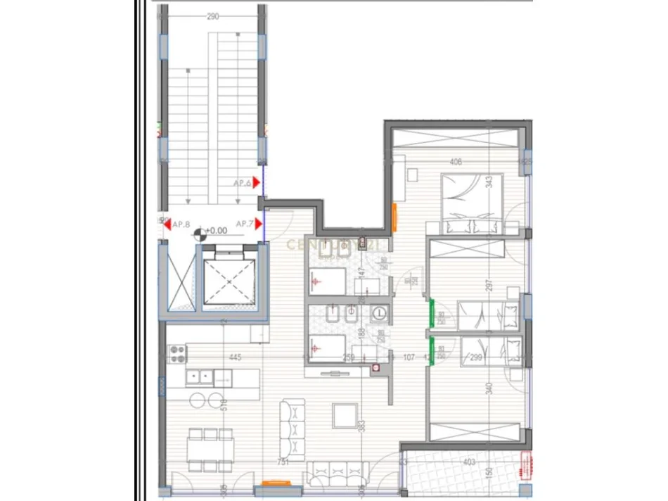 Tirane, shitet apartament 3+1 Kati 0, 129 m² 451.255 € (liqeni i thate)