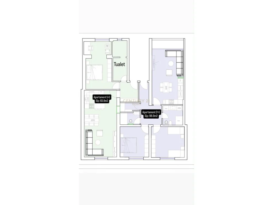 Tirane, shitet apartament 5+1+Ballkon Kati 1, 183 m² 364.000 € (myslym shyri)