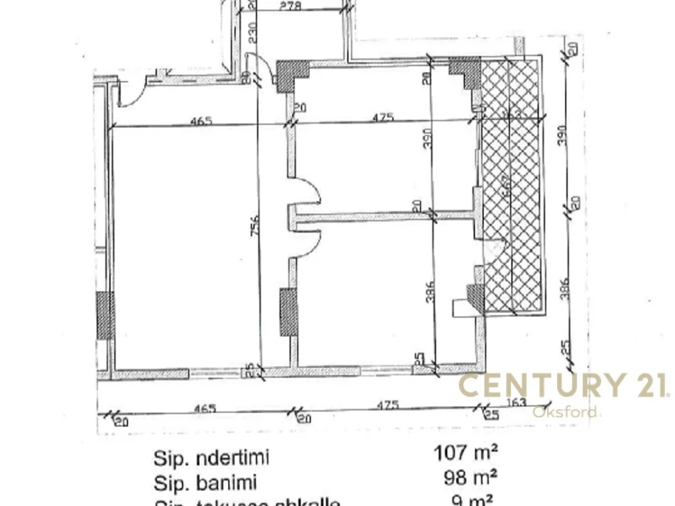 Tirane, shitet apartament 2+1 Kati 10, 107 m² 175.000 € (laprake)