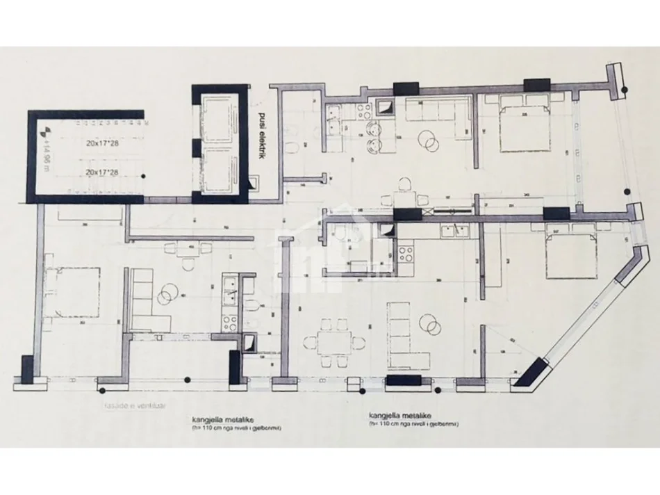 Tirane, shitet apartament 4+1 Kati 4, 216 m² 777.000 € (RRUGA E “BARRIKADAVE”, PRANE GJIMNAZIT “SAMI FRASHERI”)