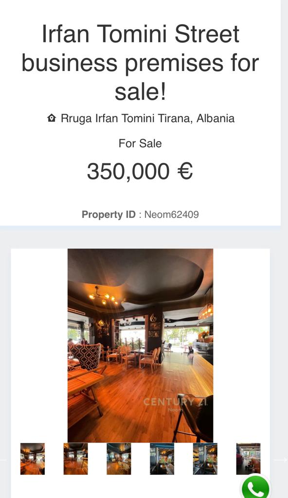 Tirane, shes lokal Kati 0, 150 m² 350.000 Euro (Ifan tomini)