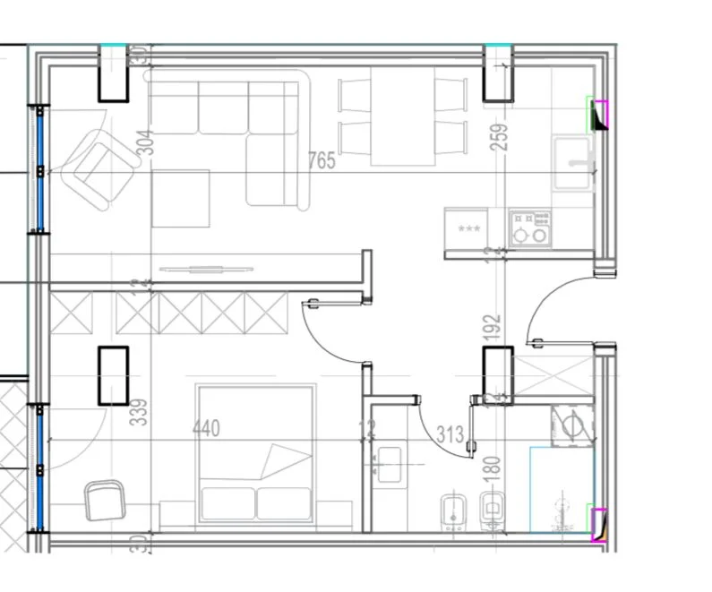 Tirane, shitet apartament 1+1 Kati 2, 72 m² 124.250 € 