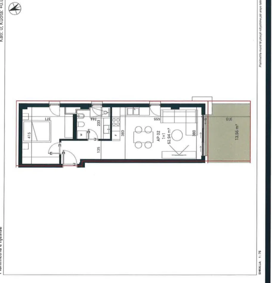 Dhermi - Palase, shitet apartament 1+1 Kati 0, 75 m² 225.522 € (Sun Palase Residence)