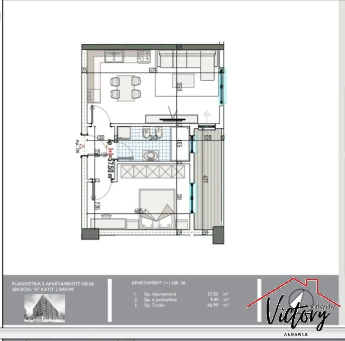 Tirane, shitet 1+1 Kati 1, 54.000 € 