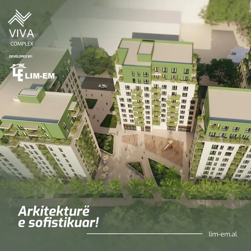 Tirane, shitet apartament 2+1 Kati 4, 98 m² 155.000 € (SHITET APARTAMENT 2+1+2 VIVA RESIDENCE)