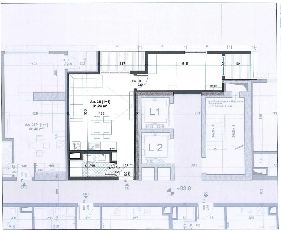 Tirane, shes apartament 1+1+Ballkon Kati 10, 82 m² 172.000 € (Zogu i Zi Soho Towers)
