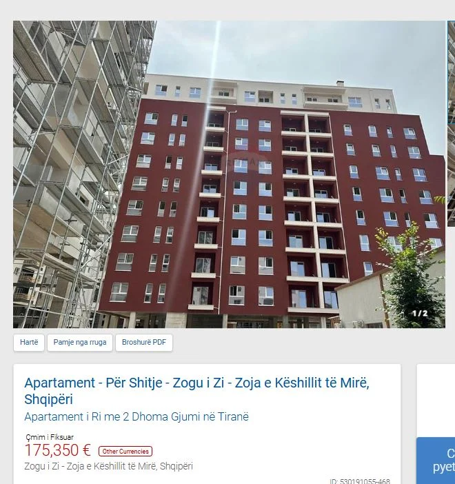 Tirane, shitet apartament 2+1 Kati 3, 91 m² 175.350 € (TEK ZONJA E KESHILLIT TE MIRE)