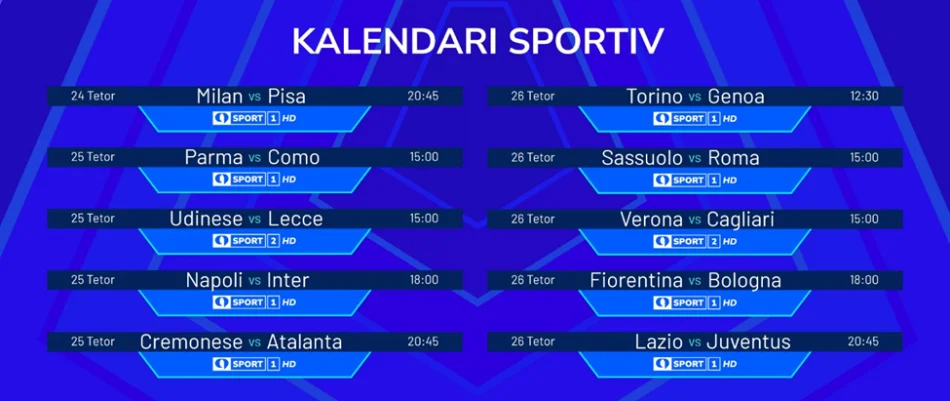 Supersfidat e Fundjaves dhe Mesjaves ne Serie A