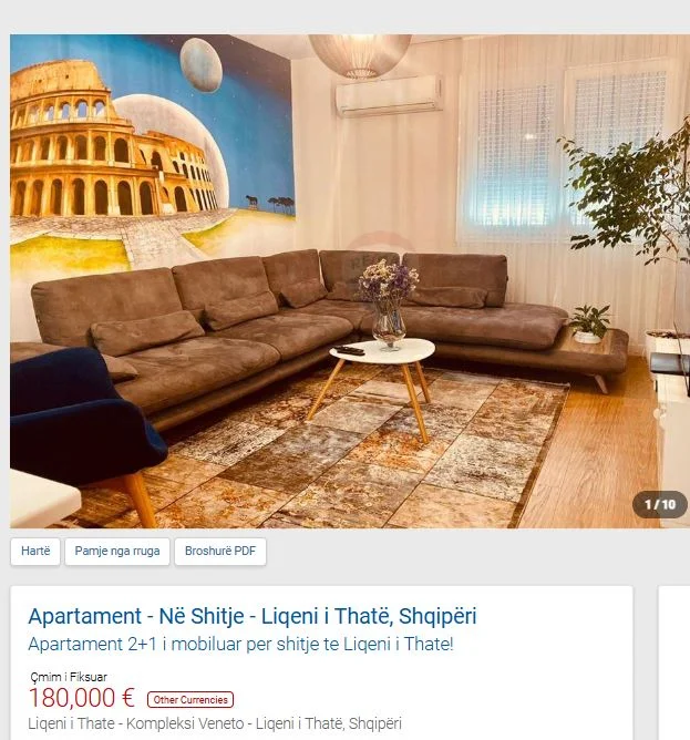 Tirane, shitet apartament 2+1 Kati 1, 97 m² 180.000 € (LIQENI THATE)