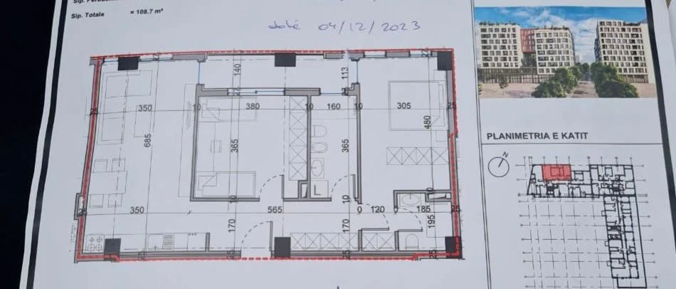 Shqiperi, shitet 2+1+Ballkon, Kati 6, 108 m2 (Bulevardi i ri)