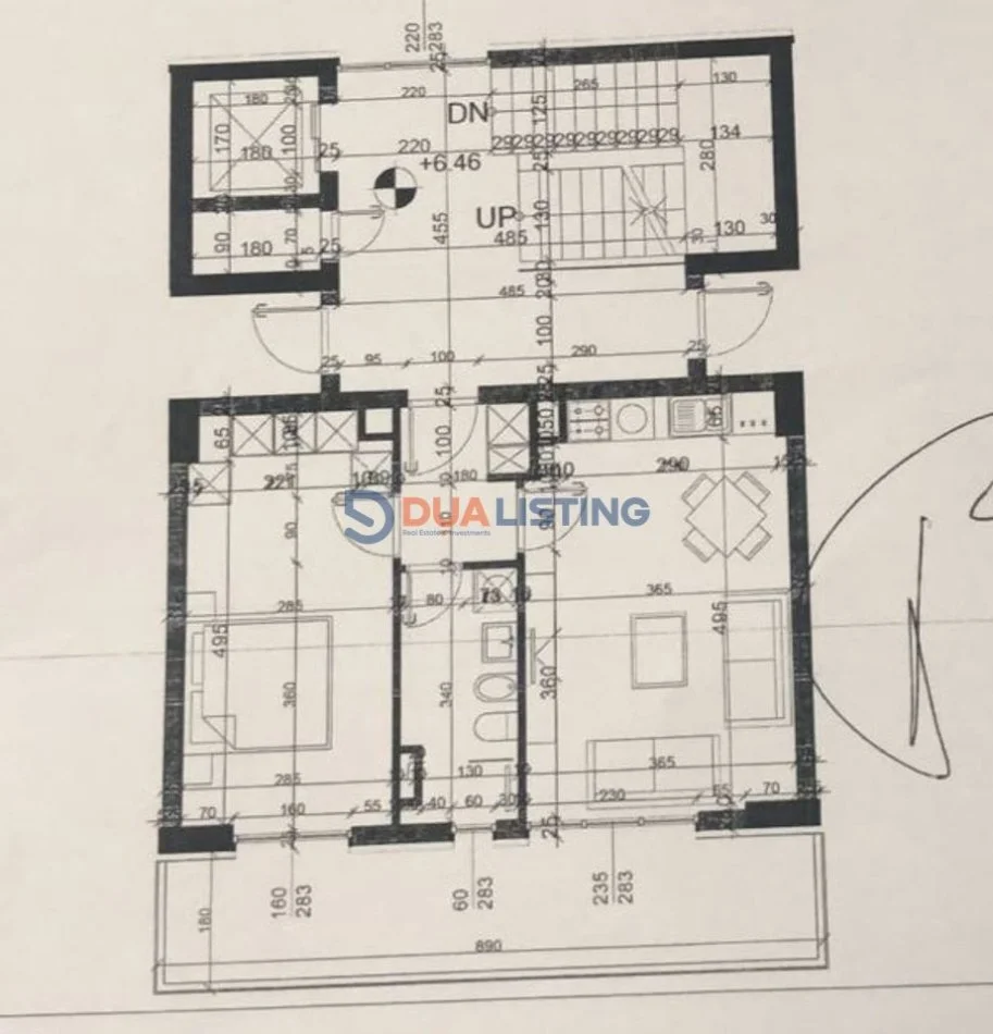 Tirane, shitet apartament 1+1+Ballkon Kati 2, 182000 € (Residenca Tulipan)