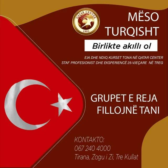 Tirane, ofrojme kurse gjuhe turqisht Hapim kurse te reja per gjuhen Turke