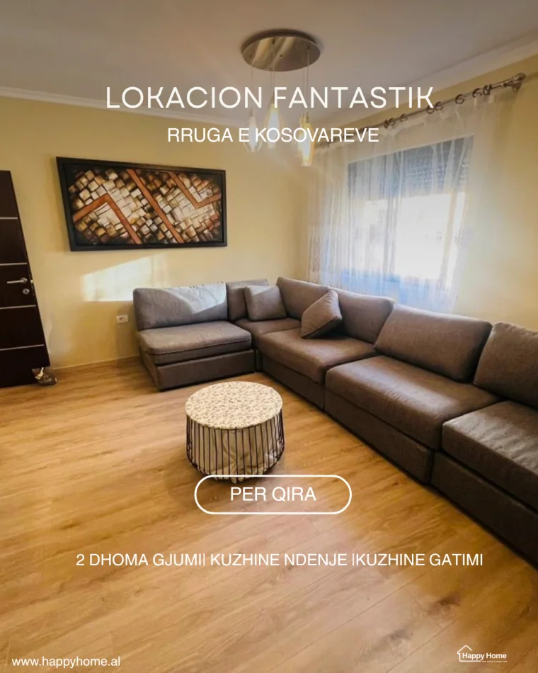 Tirane, jepet me qera apartament 2+1 Kati 4, 68 m² 650 € 