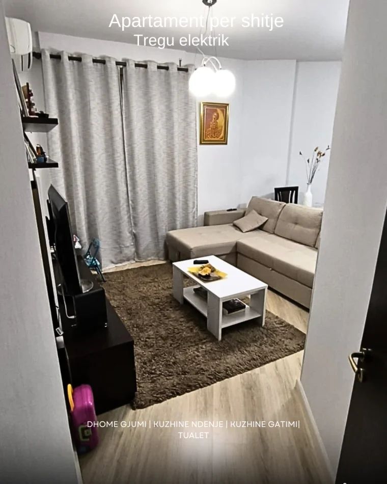 Tirane, shes apartament 1+1+Ballkon Kati 4, 56 m² 120.000 € 