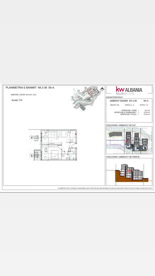 Tirane, shitet apartament 1+1 , 72 m² 123.000 € (Rruga Zallit)