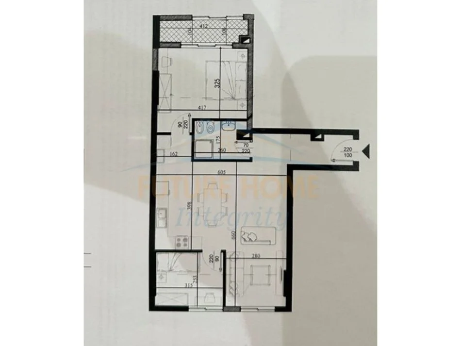 Tirane, shitet apartament 2+1 Kati 3, 97 m² 140.000 € (UNAZA E RE)