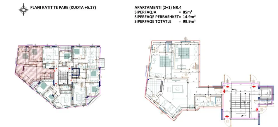 Tirane, shitet apartament 2+1 Kati 1, 100 m² 265.000 € (mihal grameno)