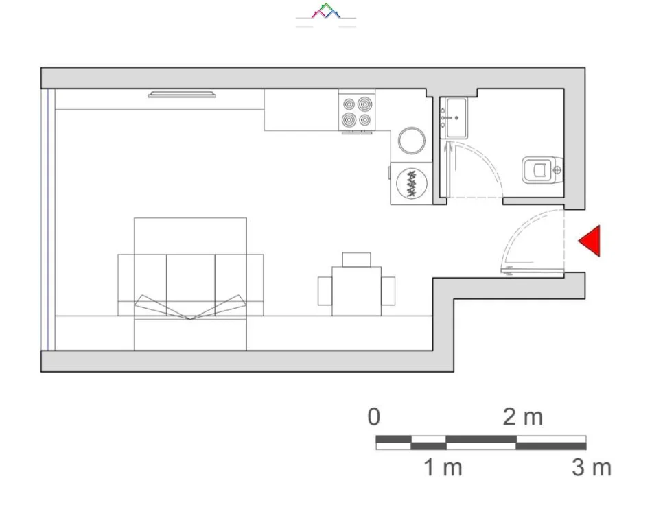 Tirane, shitet garsonier 1+1 Kati 4, 35 m² 80.000 € (Komuna e Parisit, prane Big Market)