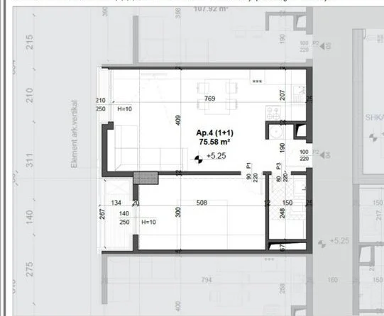 Tirane, shitet apartament 1+1+Ballkon Kati 1, 72 m² 108.975 € (Ish-Fusha e Aviacionit)
