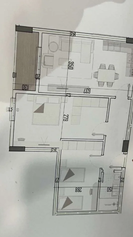 Tirane, shitet apartament 2+1 Kati 4, 94 m² 77.456 € (vanetino2)