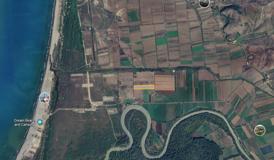 Kavaje, shitet toke ne bregdet , 24.000 m² 600.000 € (Vile-Bashtove,Kavaje)