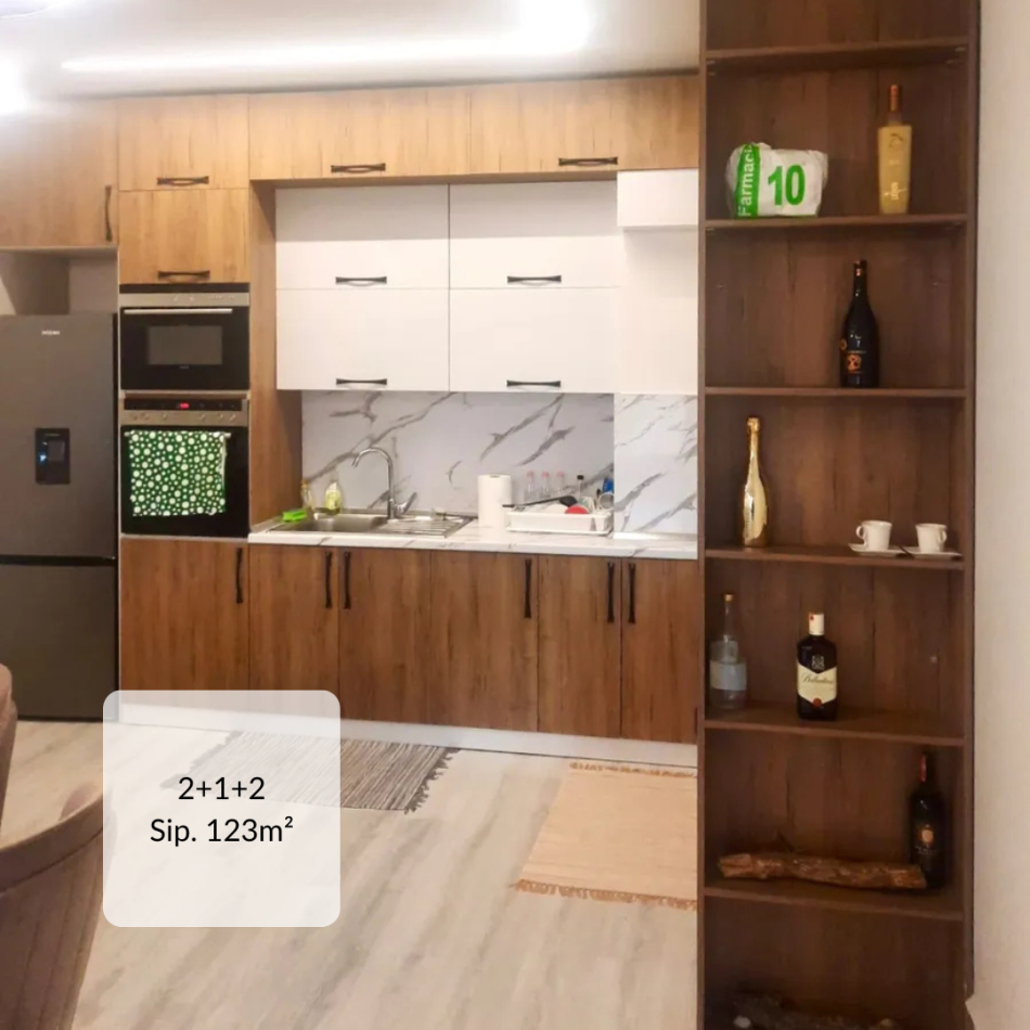 Jap me qera apartament 2+1+2 Kati 3, 123 m² 750 € (Kompleksin Arlis, Farmacia 10)