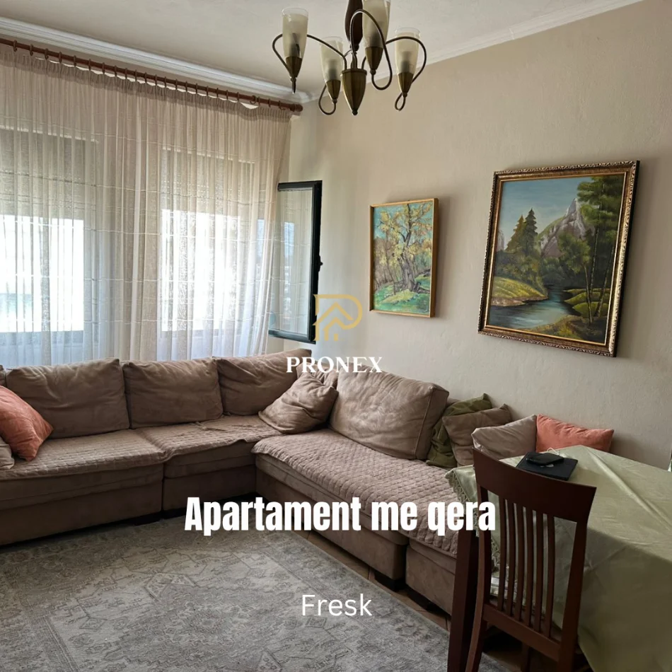 Tirane, jepet me qera apartament 2+1 Kati 5, 75 m² 400 € (Fresku)