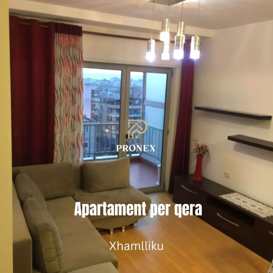 Tirane, jepet me qera apartament 1+1 Kati 6, 55 m² 500 € (Xhamlliku)