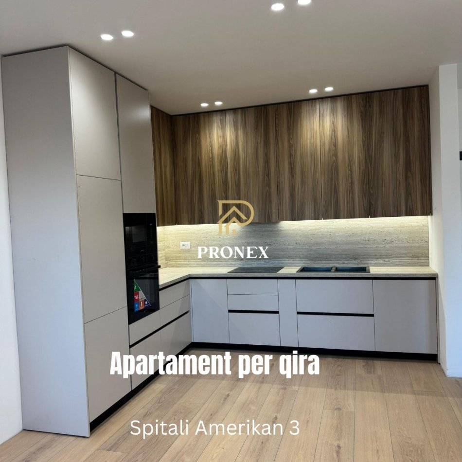 Tirane, jepet me qera apartament 2+1+Ballkon Kati 2, 86 m² 650 € (Perballe Spitalit Amerikan 3)