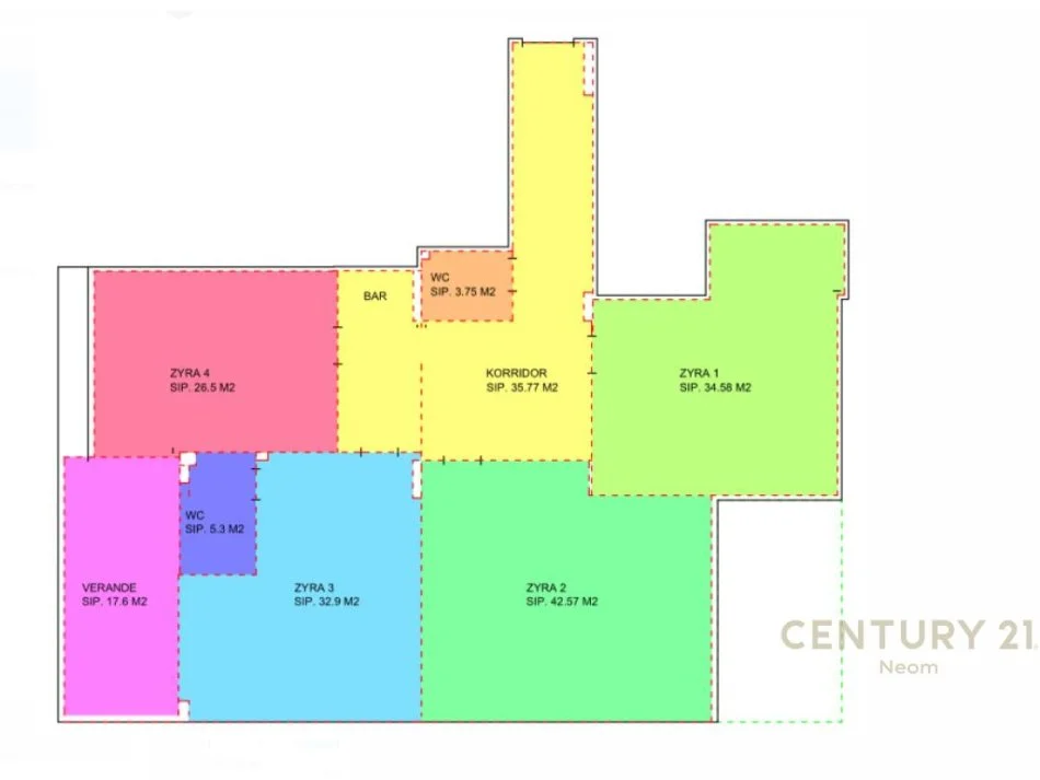 Tirane, jepet me qera zyre Kati 2, 220 m² 4.500 € (Prane RTSH-se Tirane)