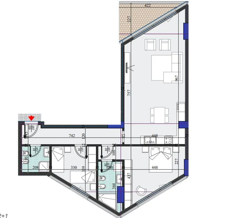 Apartamente në Shitje në Rrugën "Dritan Hoxha"  120.000 € !