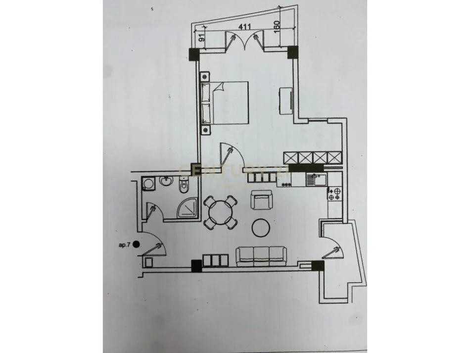 𝐃𝐮𝐫𝐫𝐞𝐬, 𝐬𝐡𝐢𝐭𝐞𝐭 𝐚𝐩𝐚𝐫𝐭𝐚𝐦𝐞𝐧𝐭 𝟏+𝟏 𝐊𝐚𝐭𝐢 𝟓, 𝟕𝟓 𝐦² 𝟔𝟏.𝟎𝟎𝟎 € (𝐆𝐨𝐥𝐞𝐦)