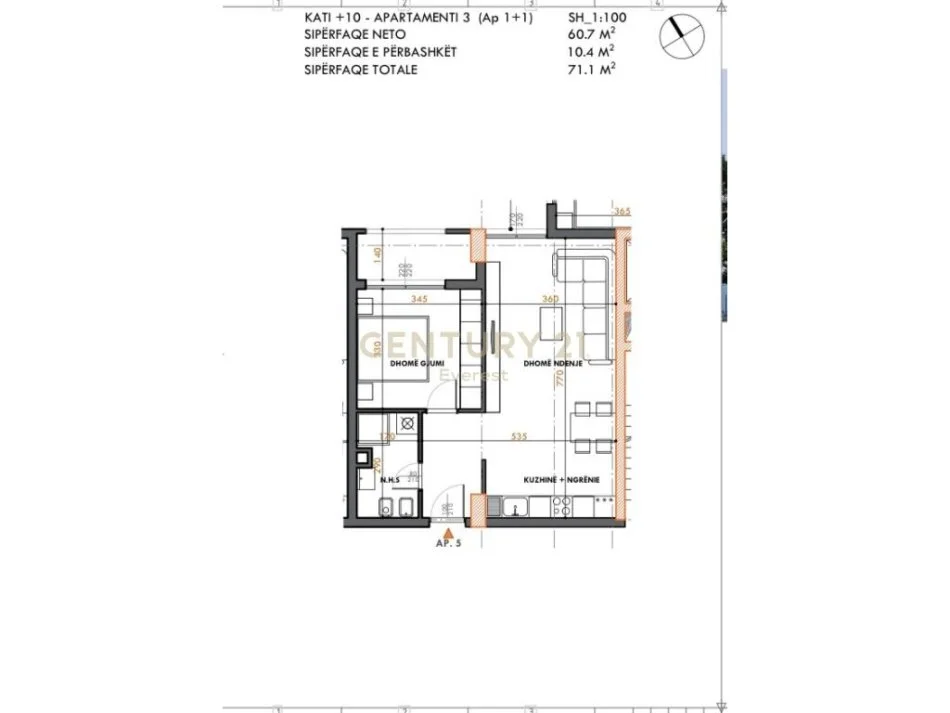 𝐓𝐢𝐫𝐚𝐧𝐞, 𝐬𝐡𝐢𝐭𝐞𝐭 𝐚𝐩𝐚𝐫𝐭𝐚𝐦𝐞𝐧𝐭 𝟏+𝟏 𝐊𝐚𝐭𝐢 𝟏𝟎, 𝟕𝟏 𝐦² 𝟖𝟖.𝟕𝟓𝟎 € (𝐑𝐫𝐮𝐠𝐚 𝐃𝐫𝐢𝐭𝐚𝐧 𝐇𝐨𝐱𝐡𝐚, 𝐋𝐚𝐩𝐫𝐚𝐤ë)