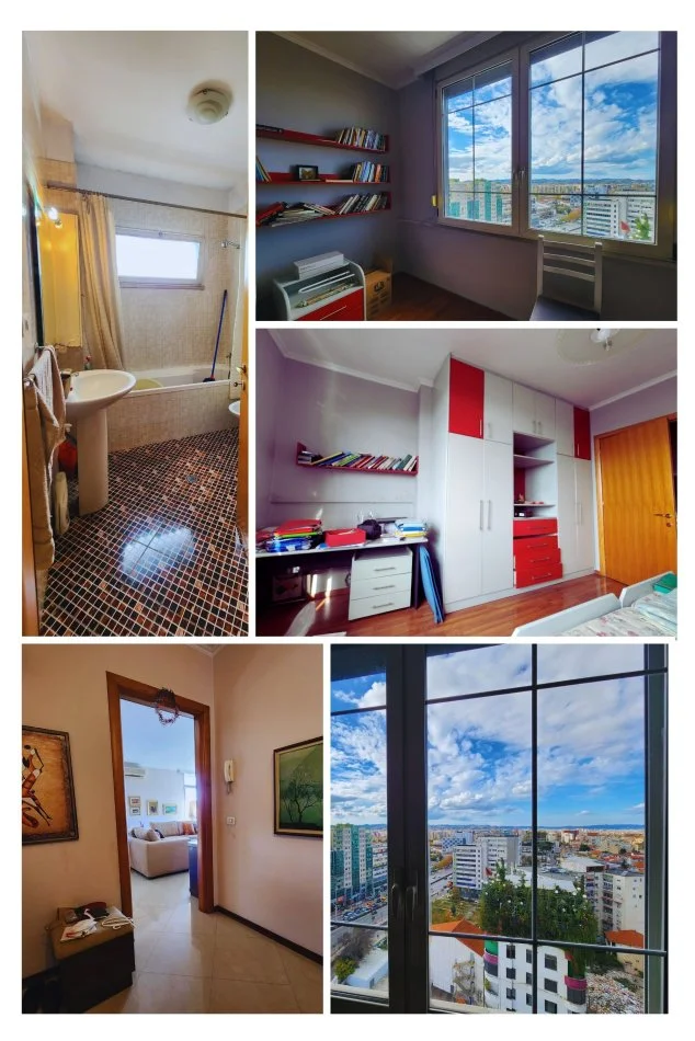 Tirane, jap me qera apartament+verande | Penthouse 2+1+Aneks+Ballkon Kati 12, 150 m² 1.000 € (Zogu i Zi, Sheshi Karl Topia)