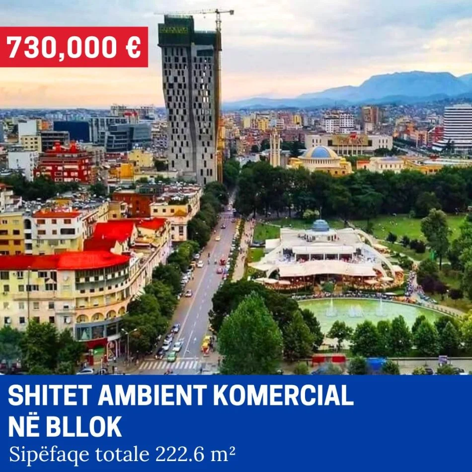 Tirane, shitet ambjent biznesi Kati 0, 222 m² 730.000 € (Blloku)