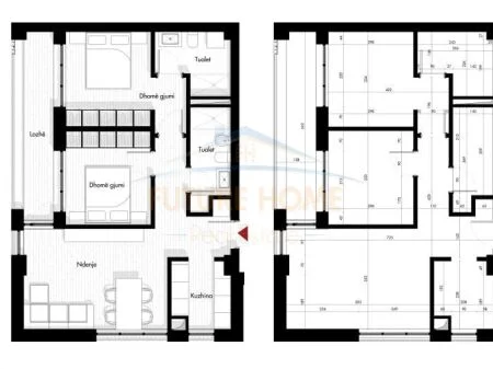 Tirane, shitet apartament 2+1 Kati 7, 105 m² 156.735 € (Rruga Siri Kodra , Tiranë.)