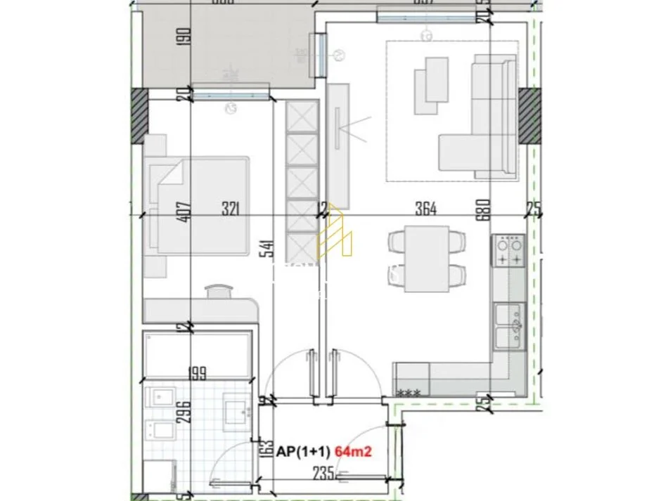 Dy apartamente 1+1 për shitje tek Green Residence, Kamëz! 800€/m2