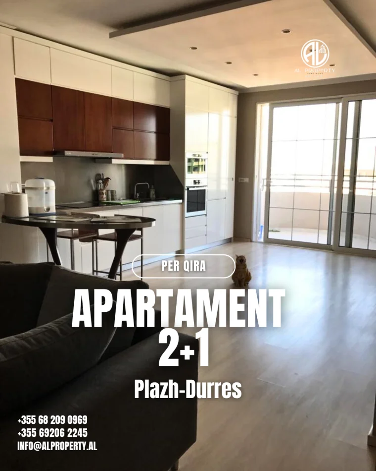 Durres, jepet me qera 2+1 Kati 9, 800 € 