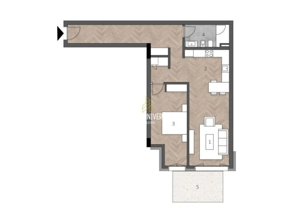 Dhermi - Palase, shitet apartament 2+1+Ballkon Kati 2, 123 m² 448.386 € (Green Coast 2, Palasë Vlorë, Albania)